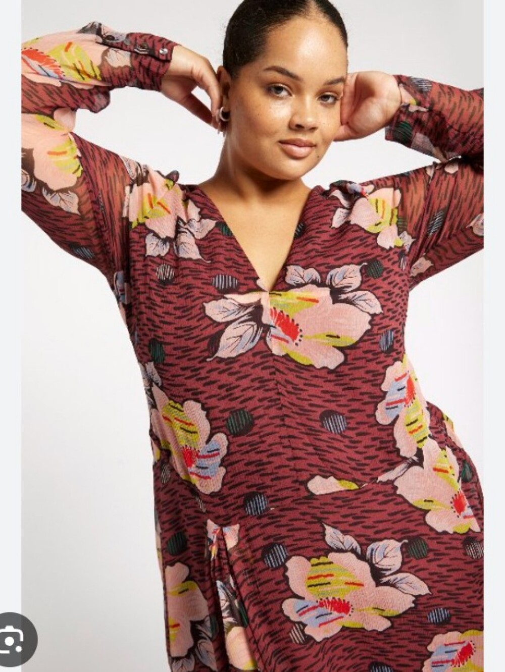 JOIE Odilia Floral Silk  Mini‎ Dress